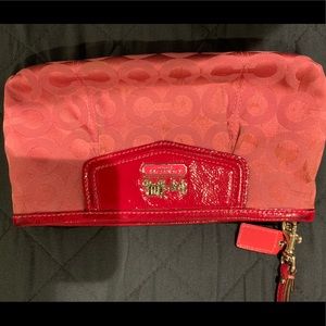Coach pink wristlet